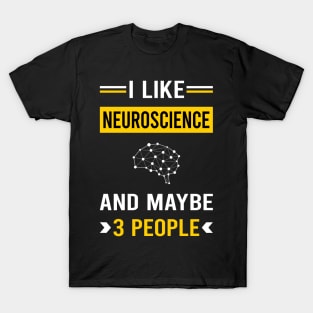 3 People Neuroscience Neuroscientist Neurobiology T-Shirt